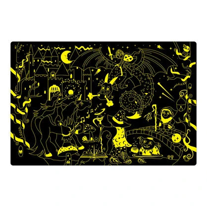 Double Glow in The Dark Fantasy Puzzle