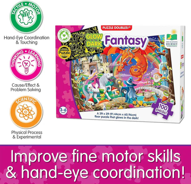 Double Glow in The Dark Fantasy Puzzle