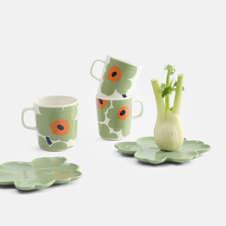 Oiva / Unikko Set Of Two Mugs 2,5 Dl - Sage