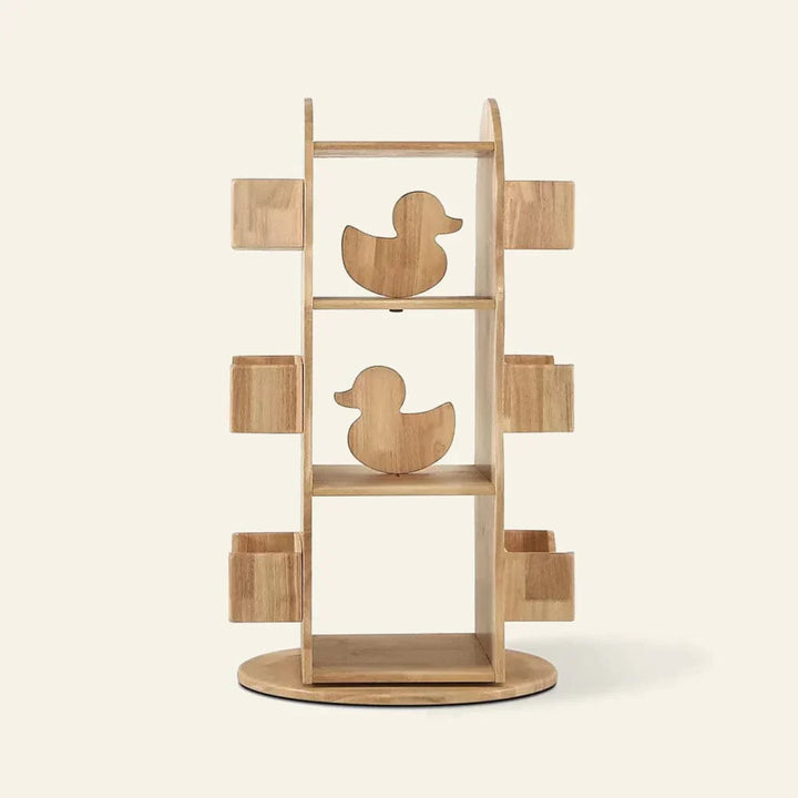 BINDI Revolving Solid Wood Bookcase