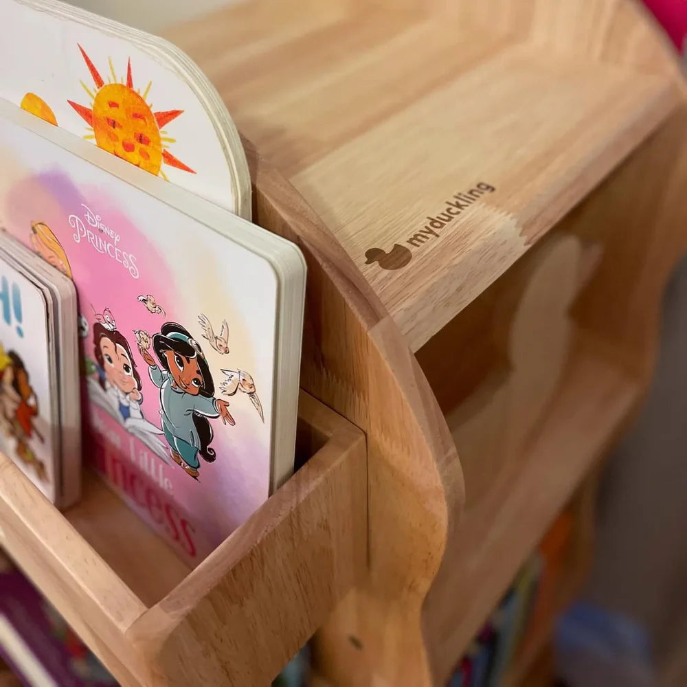 BINDI Revolving Solid Wood Bookcase