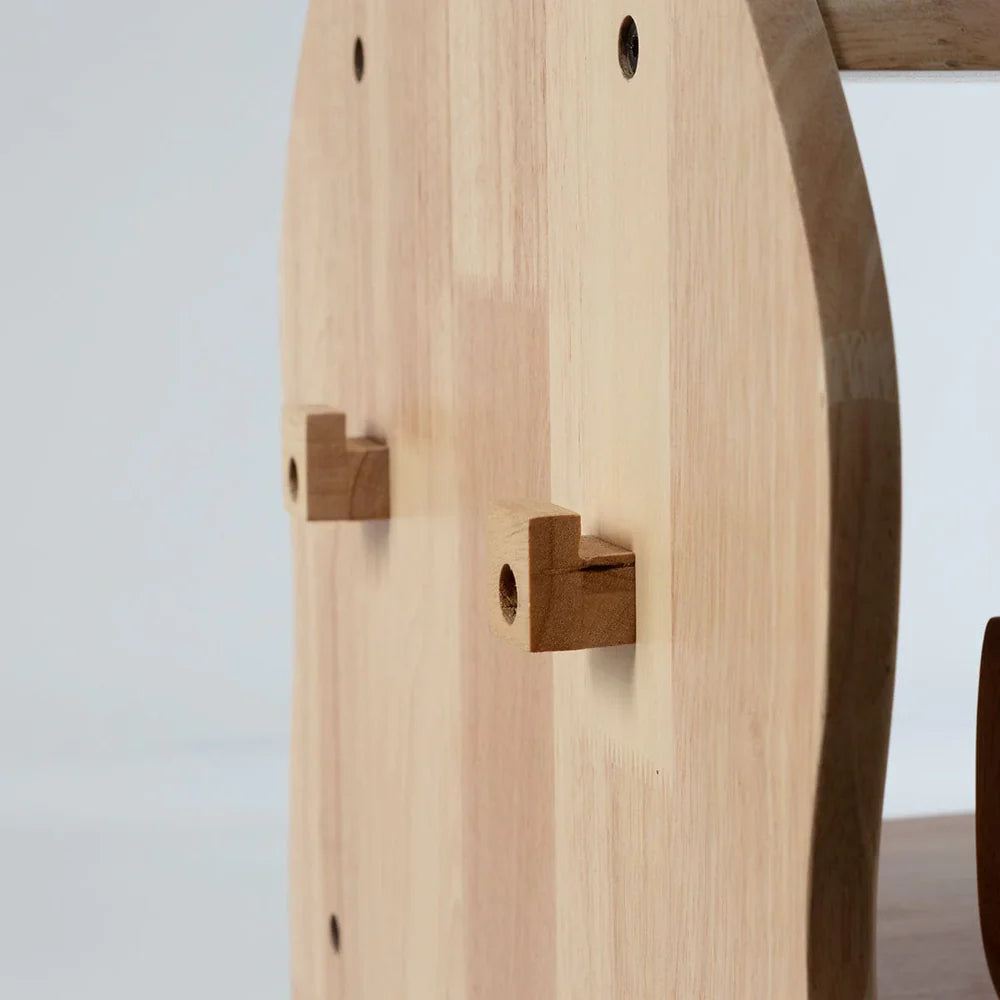 BINDI Revolving Solid Wood Bookcase