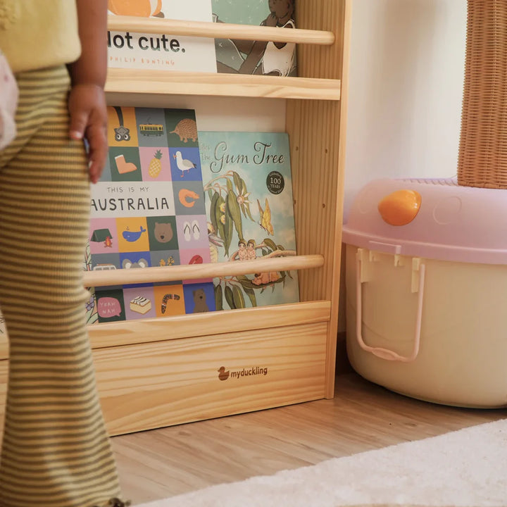 NALA Adjustable Solid Wood Bookshelf