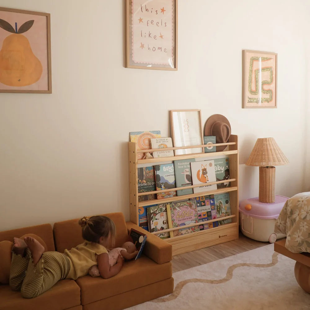 NALA Adjustable Solid Wood Bookshelf