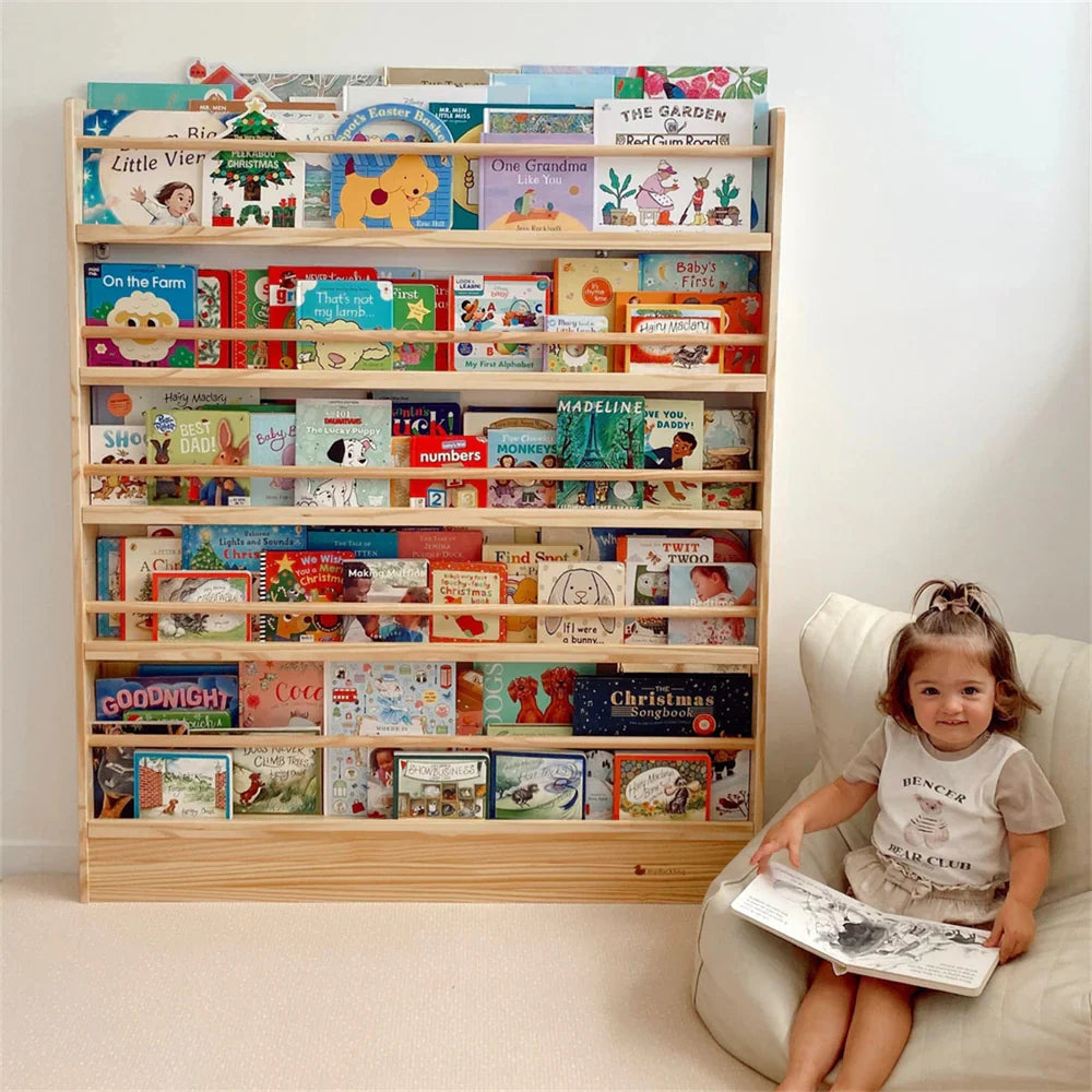 NALA Adjustable Solid Wood Bookshelf