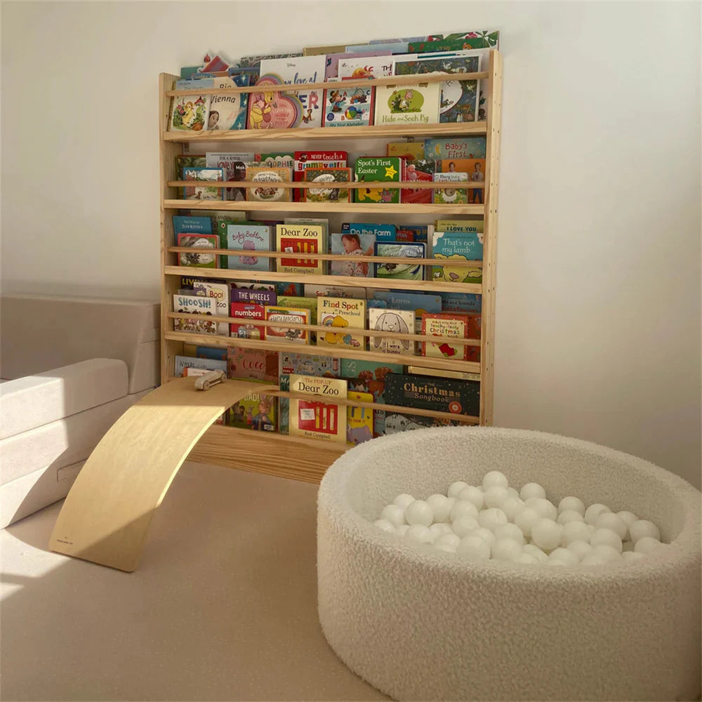NALA Adjustable Solid Wood Bookshelf