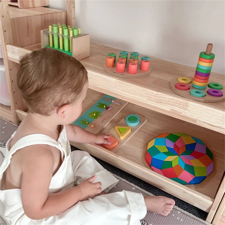 NALA Solid Wood 3 Layer Storage Shelf