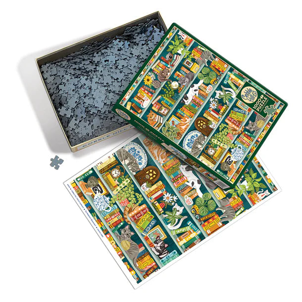 The Purrfect Bookshelf - 1000 piece puzzle