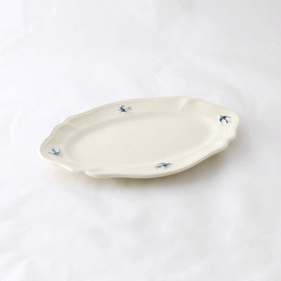 Early bird 23cm oval plate