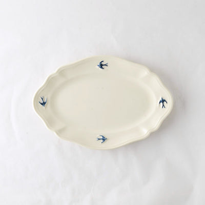 Early bird 23cm oval plate