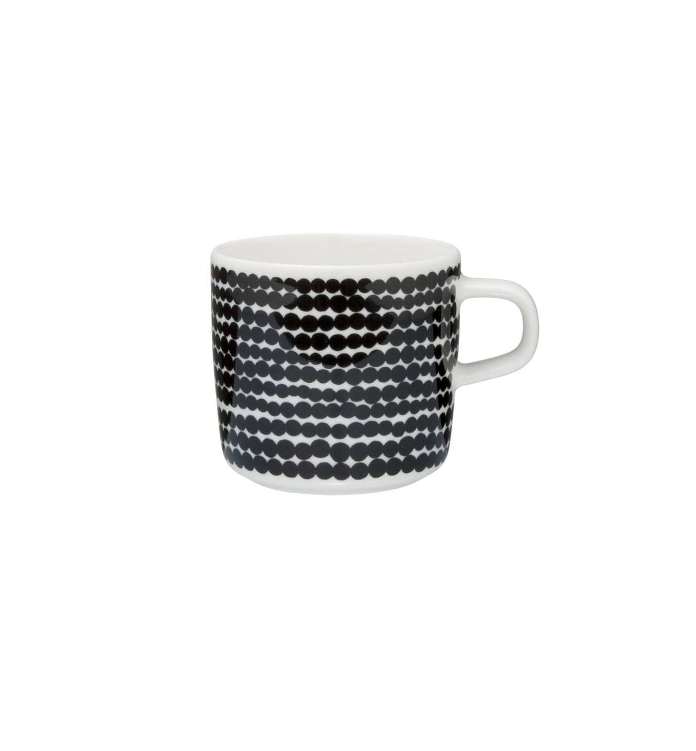 Marimekko Oiva/Siirtolapuutarha coffee cup 2 dl - black