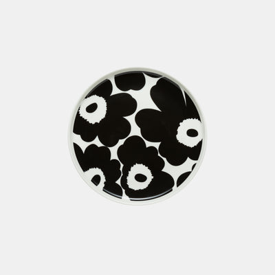 Oiva / Unikko Plate 20 cm - Black