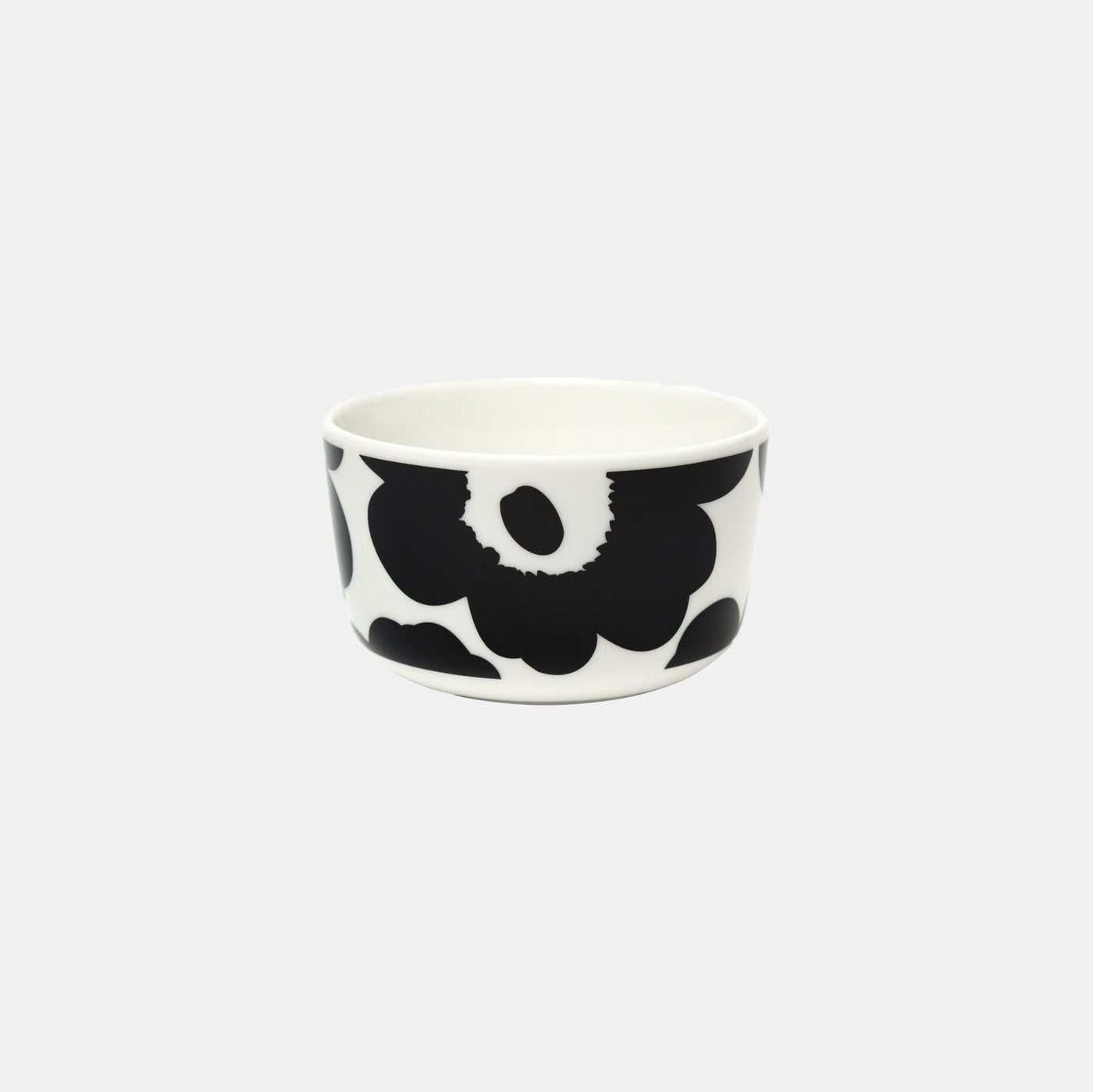 Oiva / Unikko Bowl 2.5 Dl - black, white