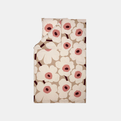 Unikko duvet cover 240 x 220 cm - beige, rose