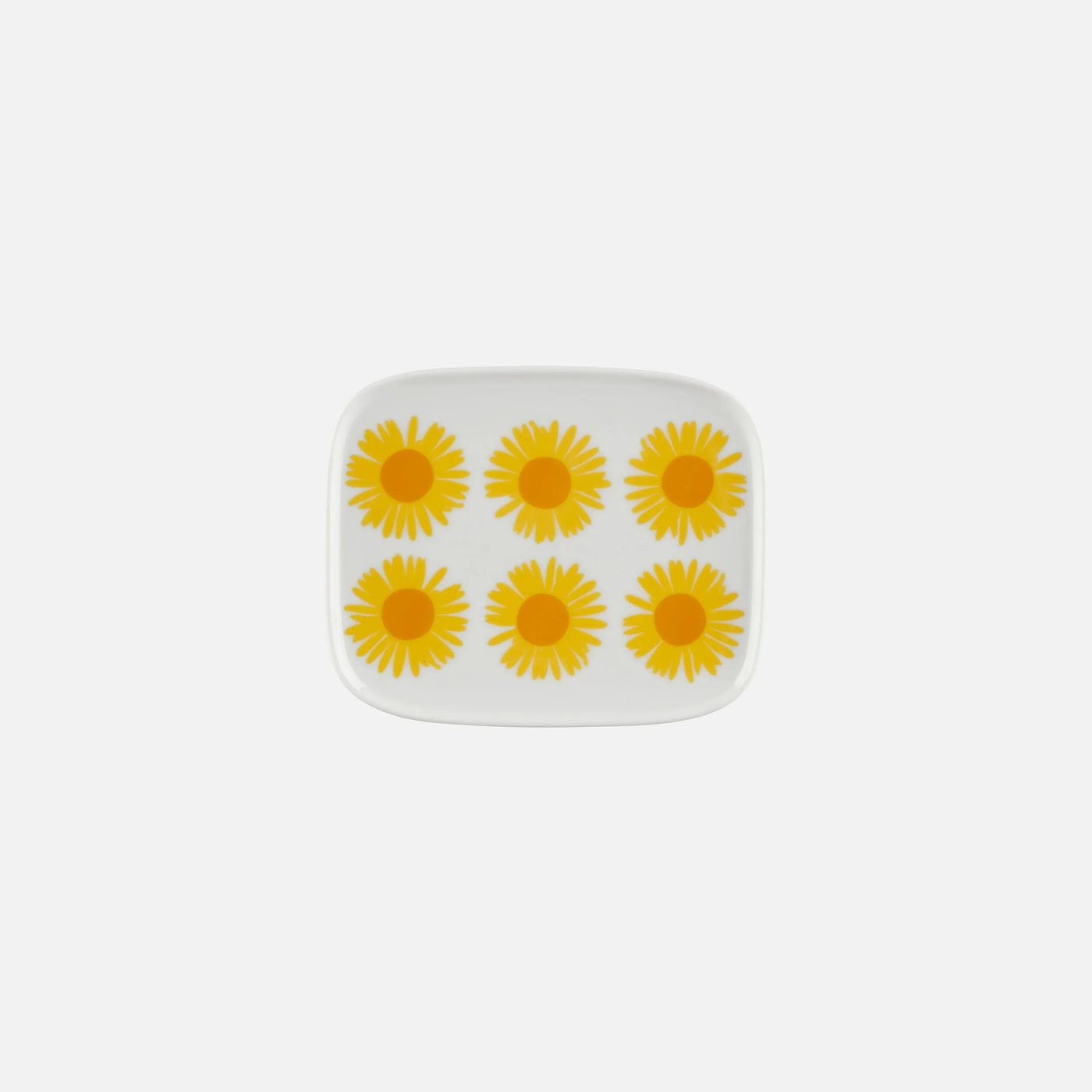 Oiva / Auringonkukka Plate 15 X 12 Cm - sun yellow