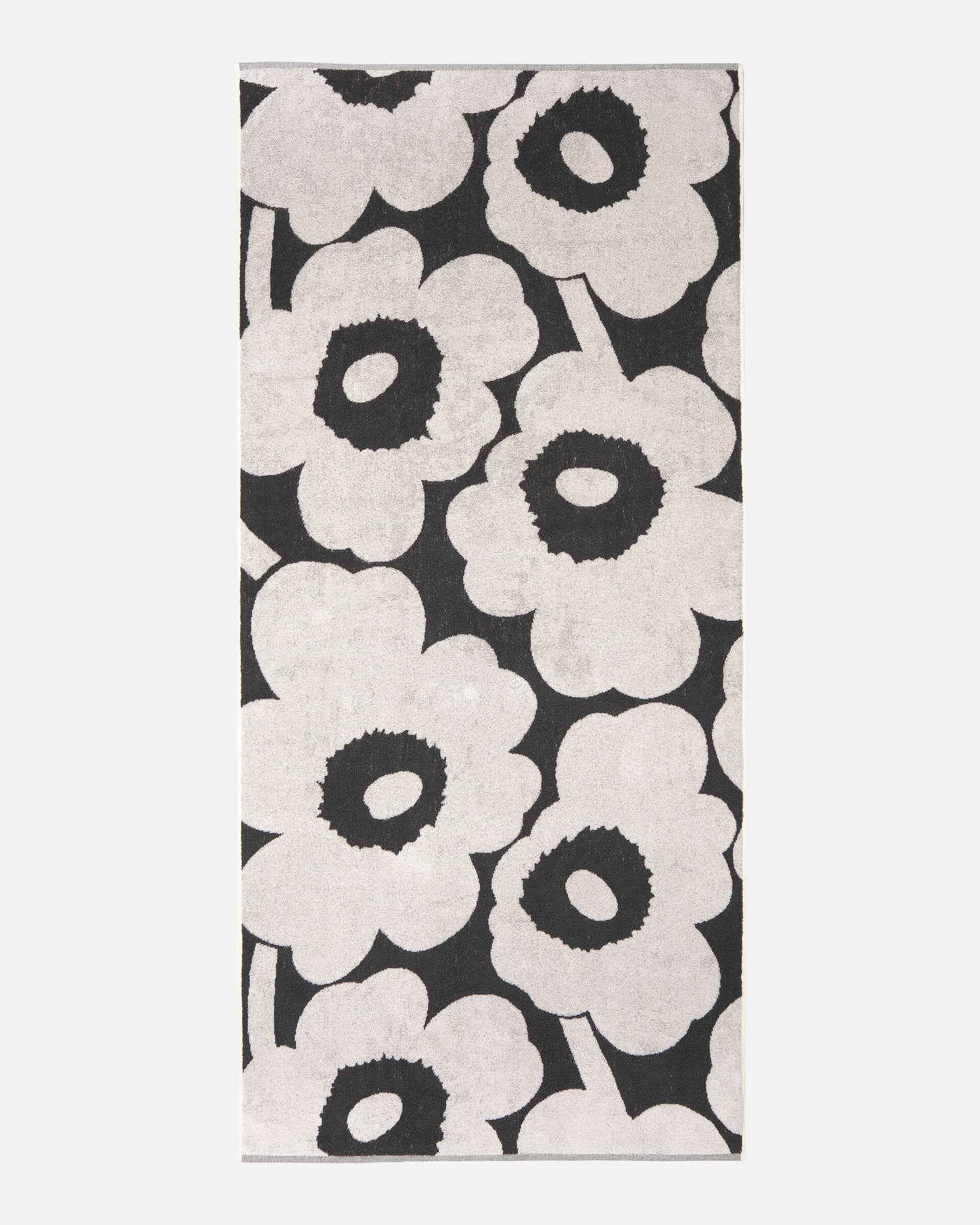 Unikko Bath Towel 70 X 150 Cm - charcoal, off white