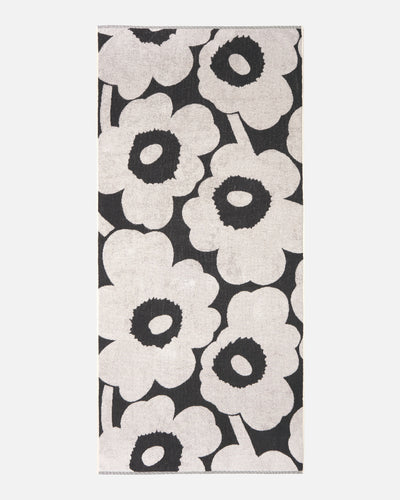 Unikko Bath Towel 70 X 150 Cm - charcoal, off white