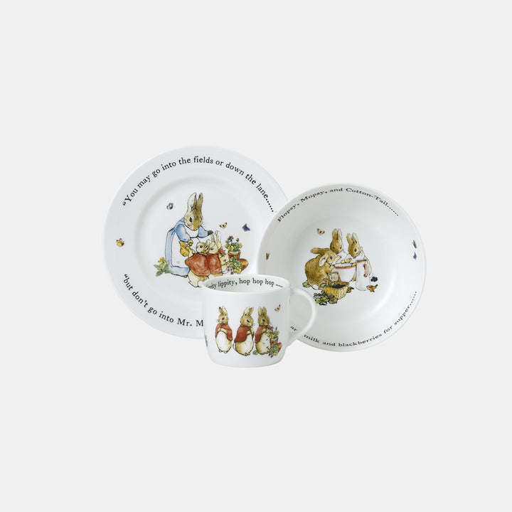 Peter Rabbit Reimagined Collection Flopsy, Mopsy & Cottontail 3 Piece Set