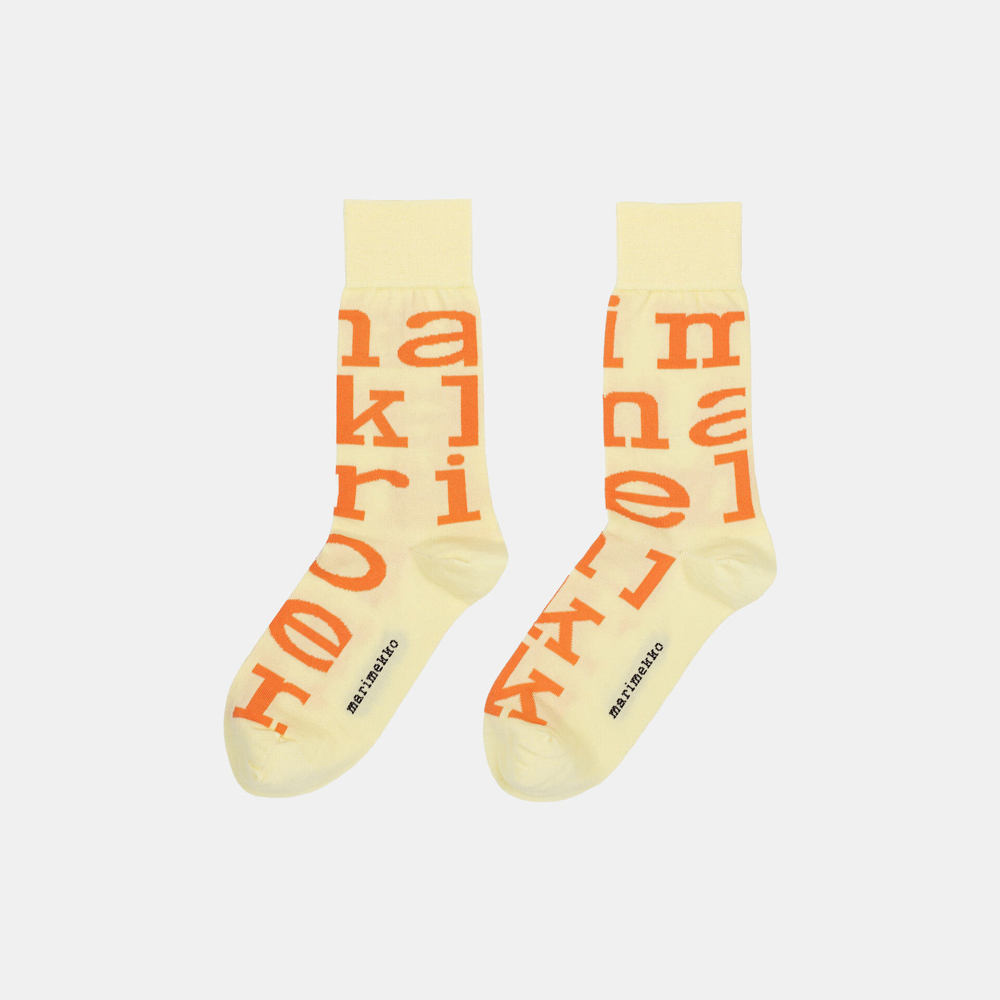 Kasvaa Iso Logo Socks - light yellow, peach