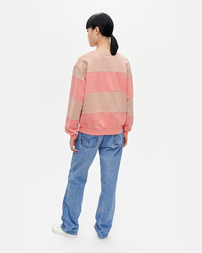 Leiot Stripe Sweatshirt - beige, pink