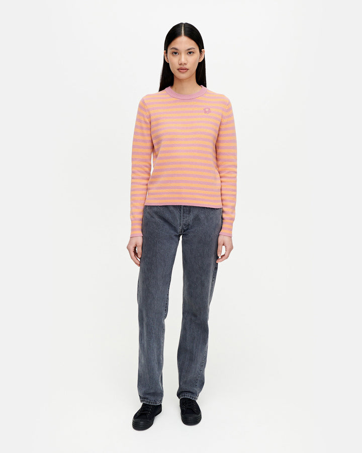 Silfa Tasaraita Unikko Knitted Wool Pullover