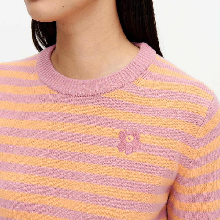 Silfa Tasaraita Unikko Knitted Wool Pullover