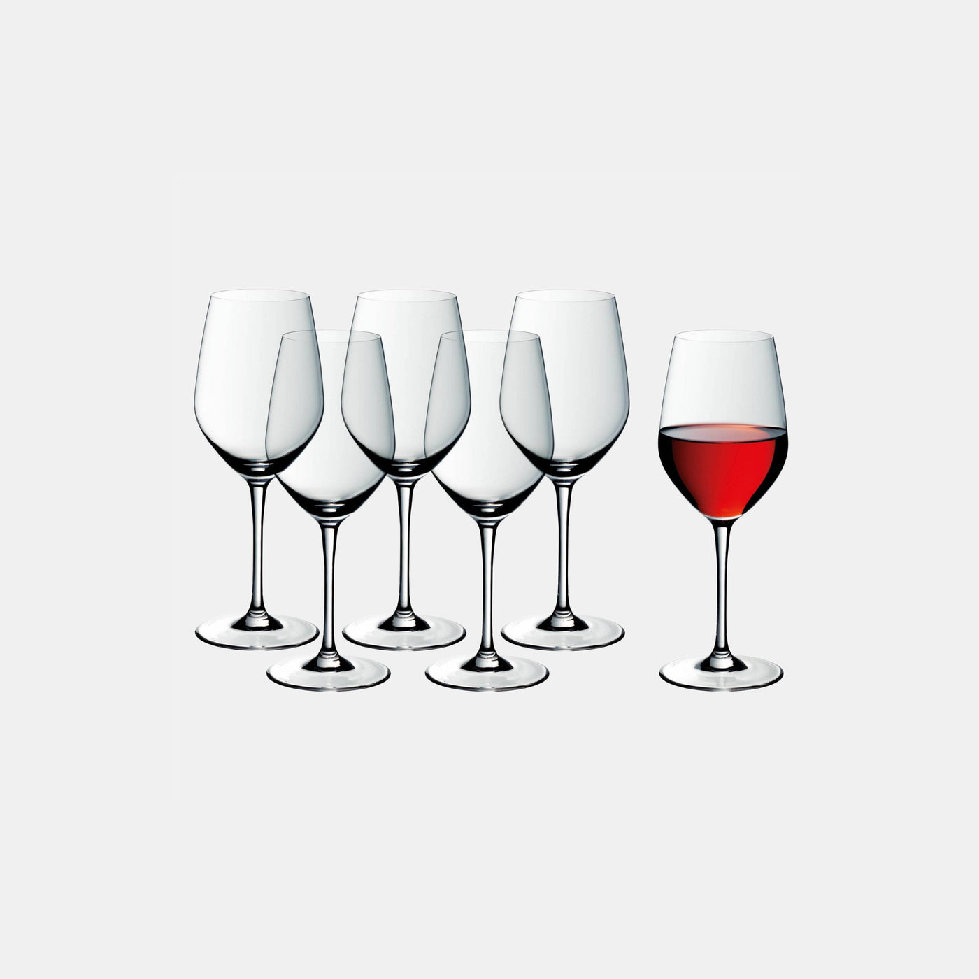 Red wine glass 6pc set