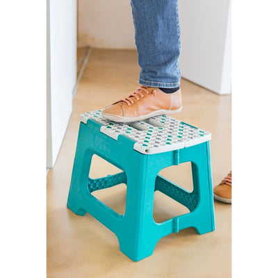 Compact Turquoise 32cm Stool