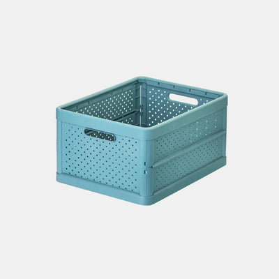 Foldable Crate 32ltr Stone Blue