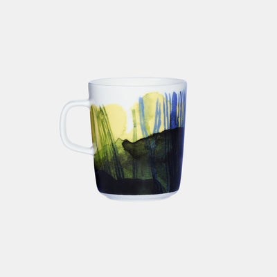 Oiva / Sääpäiväkirja mug 2,5dl - white, d.green, green