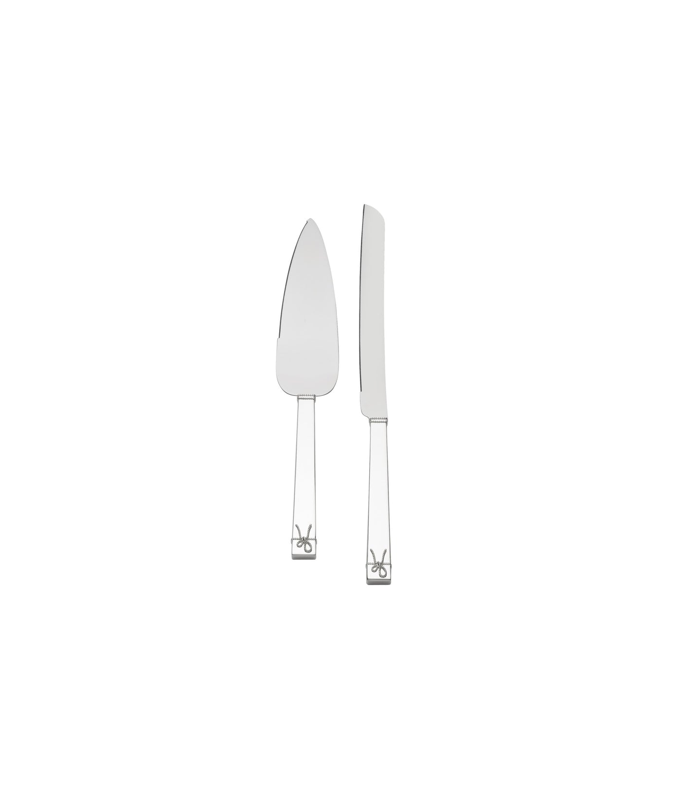 Wedgwood Vera Wang Love Knots Silver Cake & Trowel Set