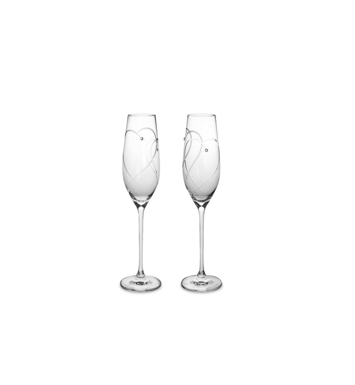 Royal Doulton Flutes Two Hearts Set Of 2
