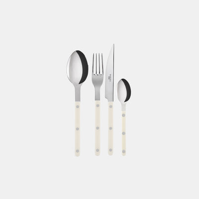 Bistrot shiny solid 4 pieces set - Ivoriy