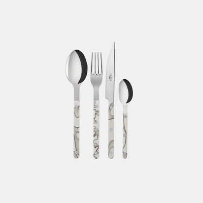 Bistrot shiny solid 4 pieces set - Dune, Ivoriy