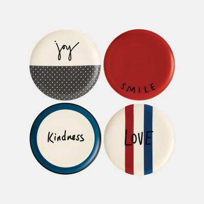 ED Ellen DeGeneres collection - Plate 21cm Joy Set of 4