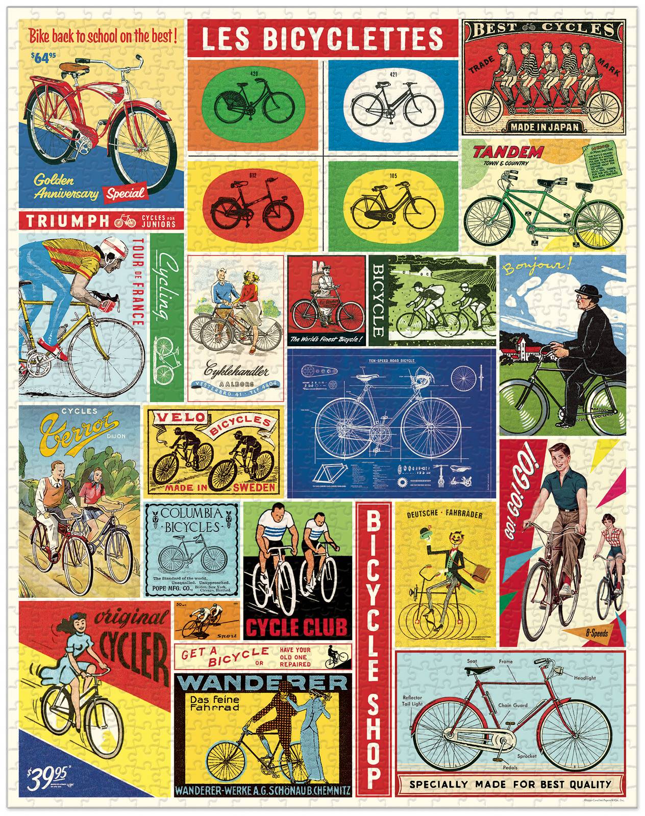 Bicycles Vintage Puzzle - 1000 pieces