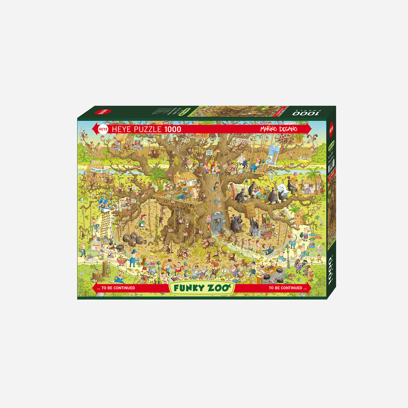 Degano Zoo Monkey Habitat - 1000 pieces puzzle