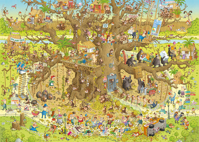 Degano Zoo Monkey Habitat - 1000 pieces puzzle