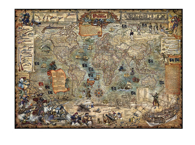 Heye Map Art Pirate World - 2000 pieces puzzle