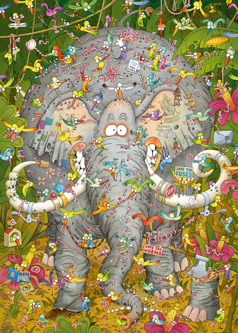 Degano Elephant's Life - 1000 pieces puzzle