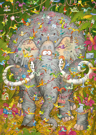 Degano Elephant's Life - 1000 pieces puzzle