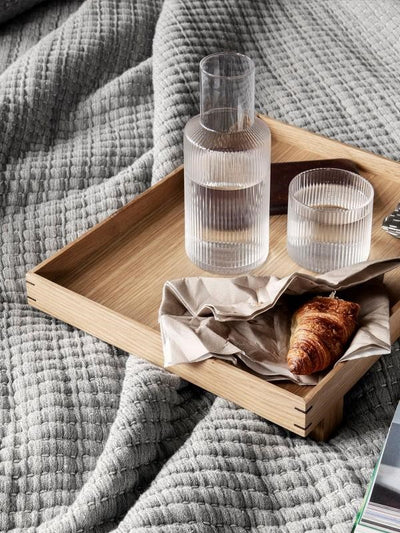 Ferm Living Ripple Carafe Set - Small - Clear