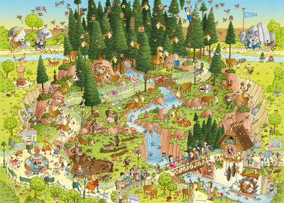 Degano Zoo Black Forest Habitat - 1000 pieces puzzle