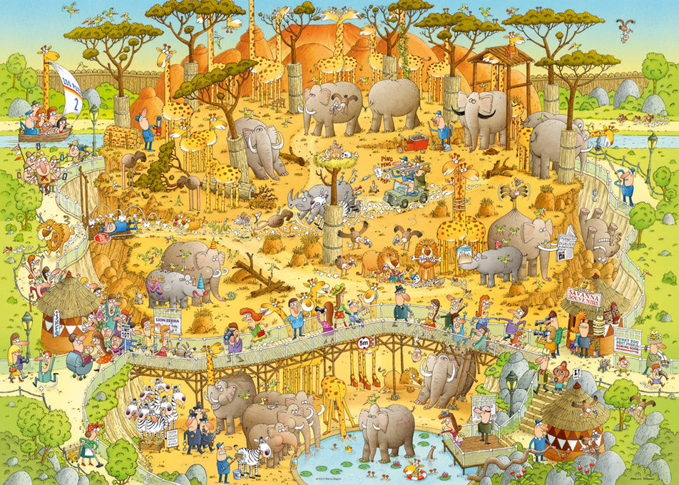 Degano Zoo African Habitat - 1000 pieces puzzle
