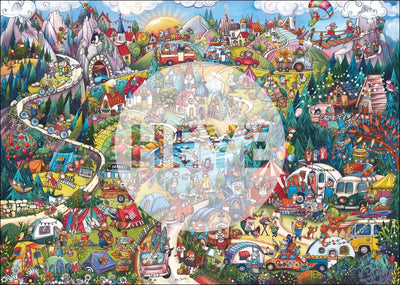 Berman Go Camping! - 2000 piece puzzle