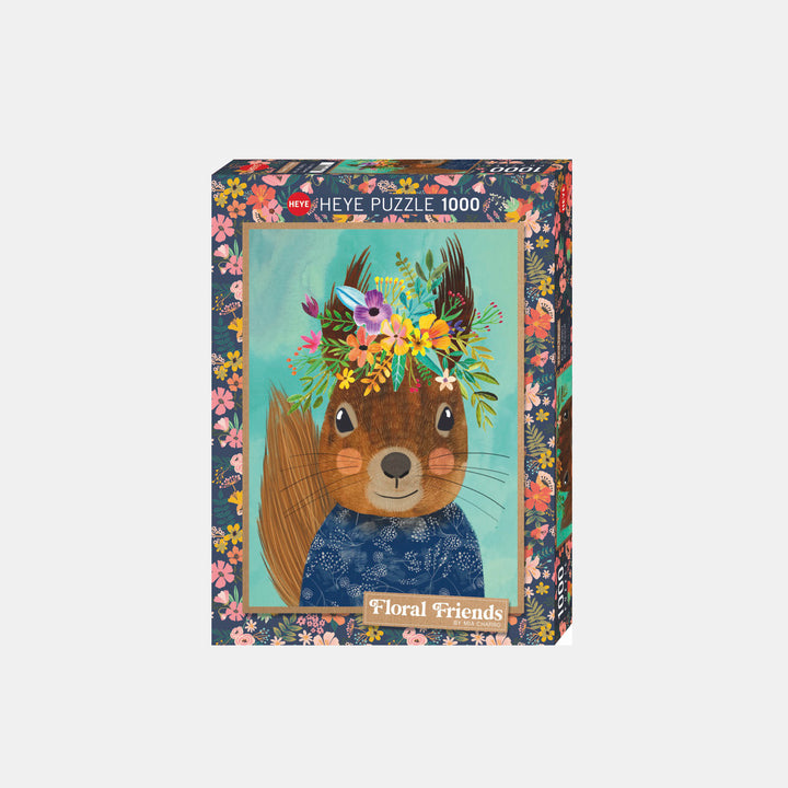 Floral Friends Sweet Squirrel - 1000 pieces puzzle