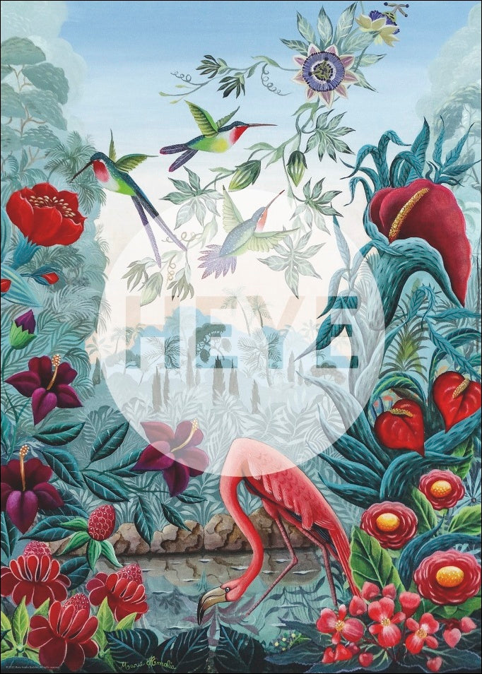 Exotic Garden Bird Paradise - 1000 piece puzzle