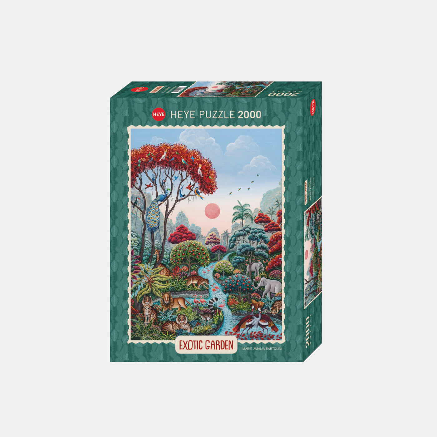 Exotic Garden Wildlife Paradise - 2000 pieces puzzle