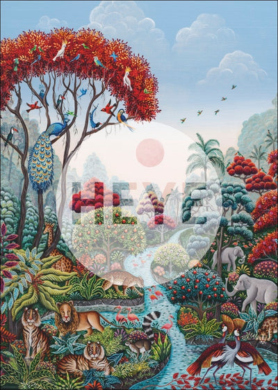 Exotic Garden Wildlife Paradise - 2000 pieces puzzle