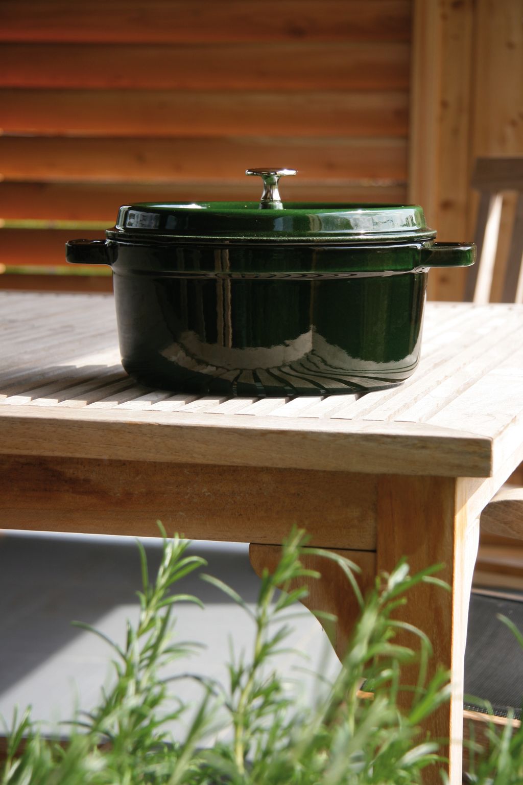 Round Cocotte - 24cm/3.8L Basil Green